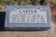 Headstone for Melvin Maylen and Jewell (Deeds) Carter