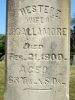 Headstone Inscription for Hester E (Pool) Gallamore