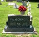 Headstone for Lawrence Anthony and Regina Michele (DeHart) Maschino - Front