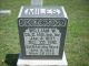 Headstone for William Washington and Sarah (Clarkson) Miles