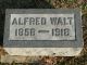 Headstone for Alfred Walt